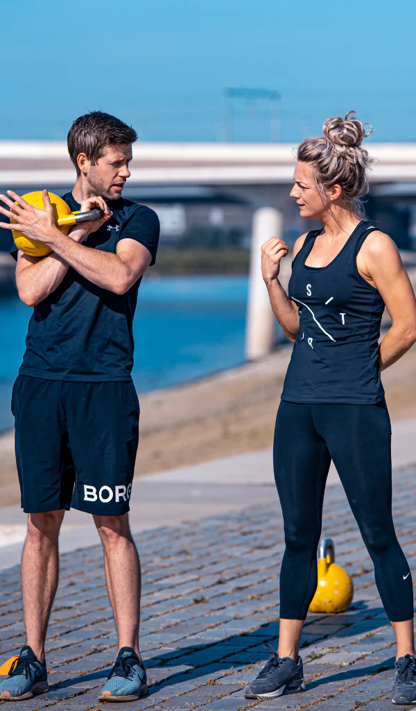 Bootcamp aan de Nevengeul in Nijmegen van The Kettlebell Club.